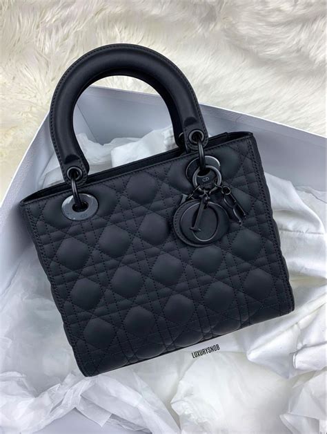 lady dior bag matte|lady dior matte black price.